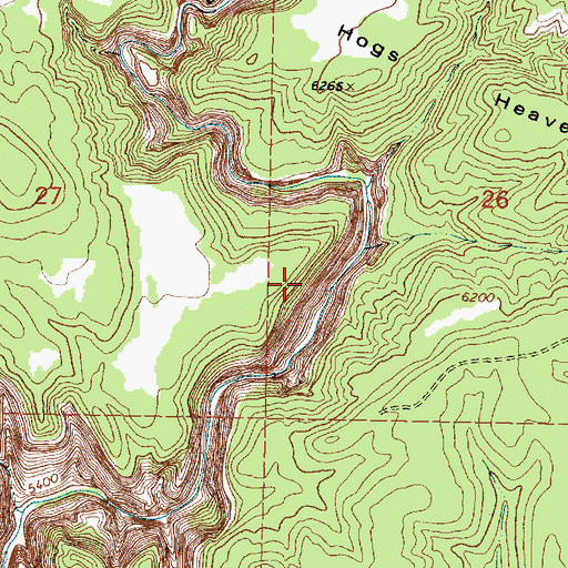 Topographic Map of Deep Creek Wilderness, UT