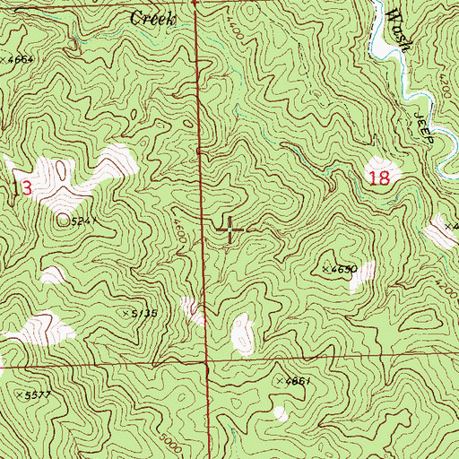 Topographic Map of Doc's Pass Wilderness, UT