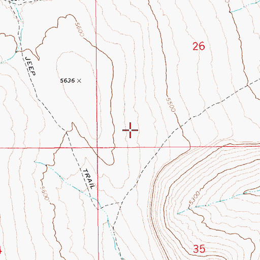 Topographic Map of Little Jacks Creek Wilderness, ID