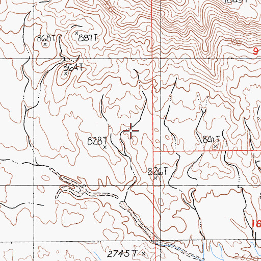 Topographic Map of Pinto Mountains Wilderness, CA