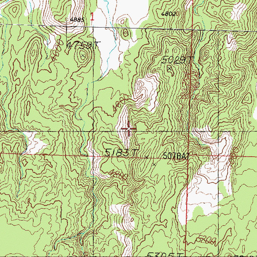 Topographic Map of Red Mountain Wilderness, UT