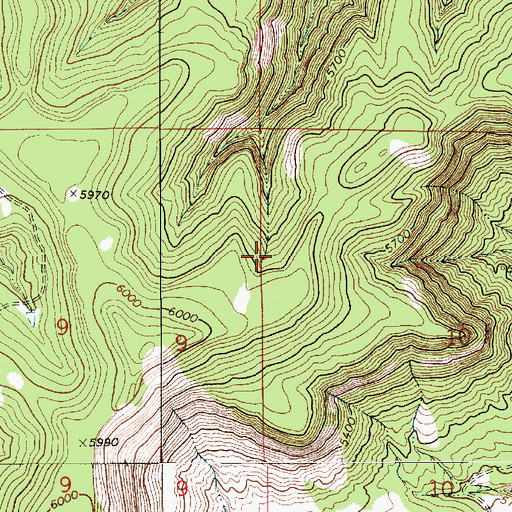 Topographic Map of Sabinoso Wilderness, NM