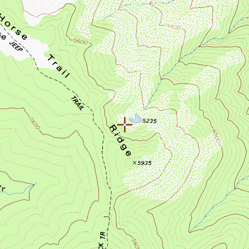 Topographic Map of Lost Lake, CA