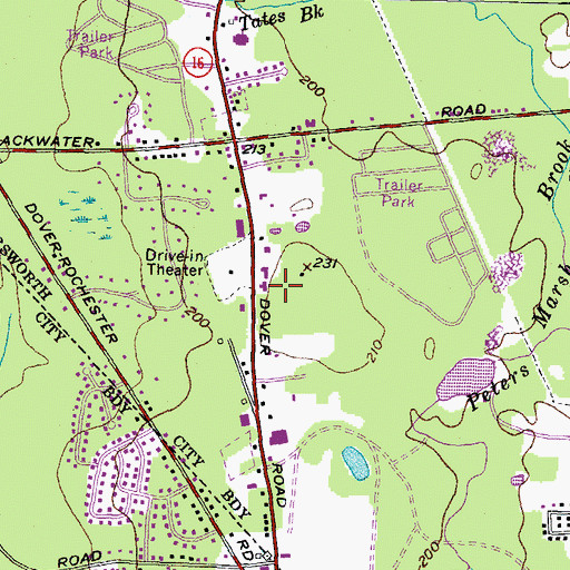 Topographic Map of American Ambulance Service, NH