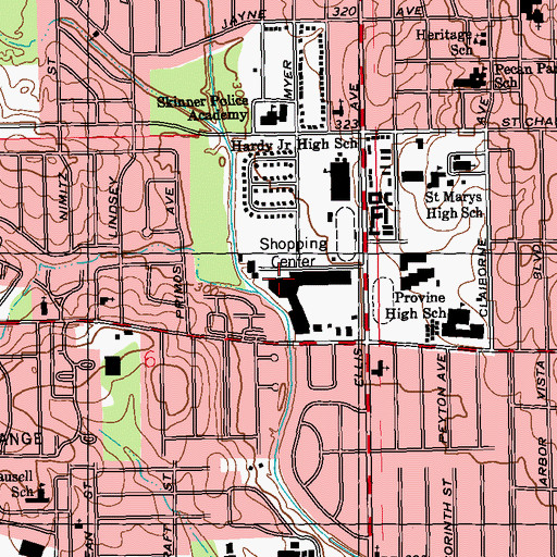 Topographic Map of Westland Post Office, MS