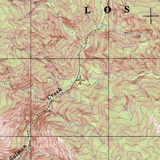 Topographic Map of Spruce Campground, CA