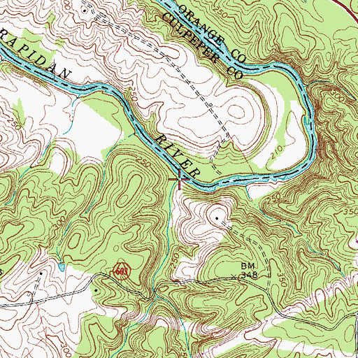 Topographic Map of Little Russell Run, VA