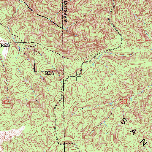 Topographic Map of Apple Campground, CA