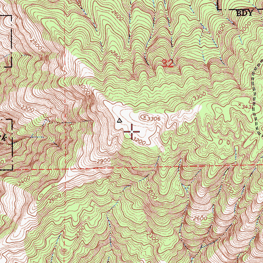 Topographic Map of Prewitt Ridge Campground, CA