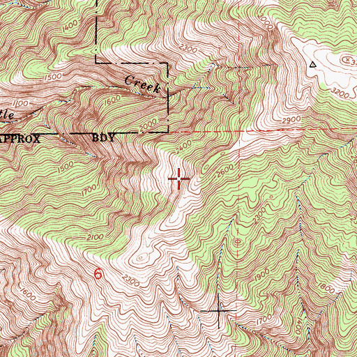 Topographic Map of Stag Rustic Campsite, CA