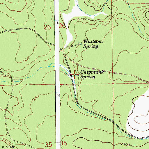 Topographic Map of Chipmunk Spring, AZ
