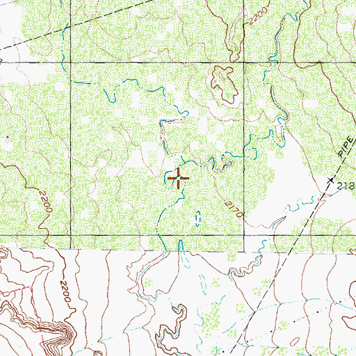 Topographic Map of Mitchell County Reservoir, TX