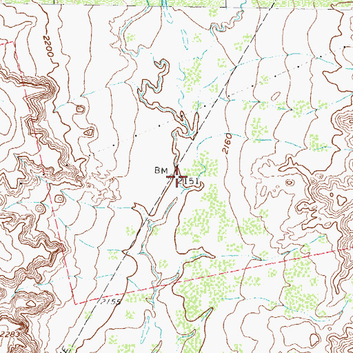Topographic Map of Mitchell County Reservoir Dam, TX