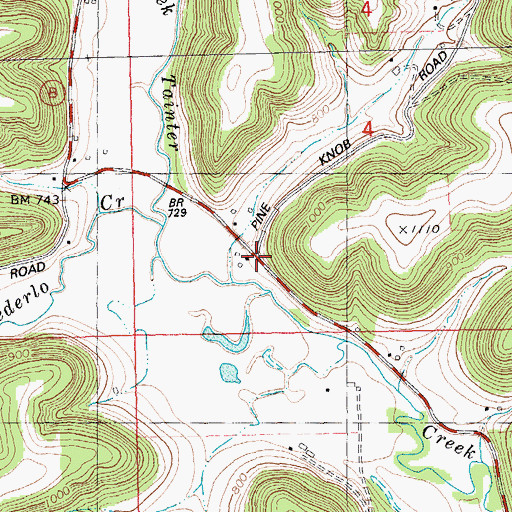 Topographic Map of Johnstown, WI