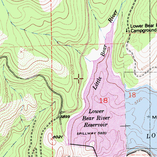 Topographic Map of Bear River Resort, CA