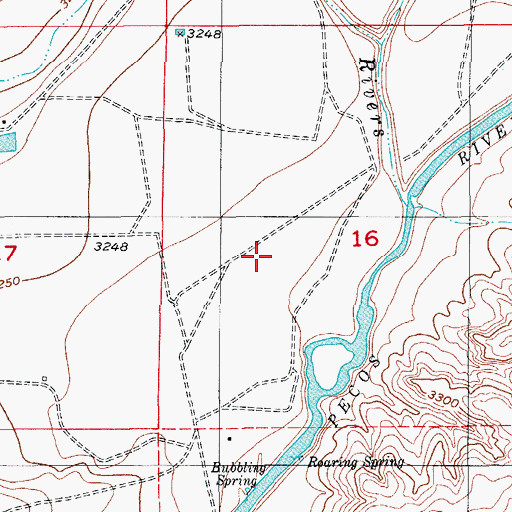 Topographic Map of Brantley Lake, NM