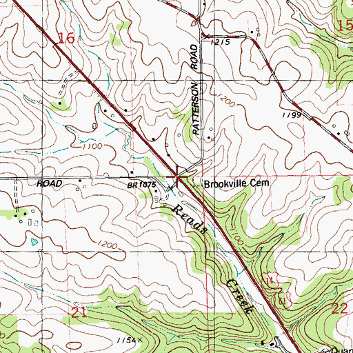 Topographic Map of Brookville, WI