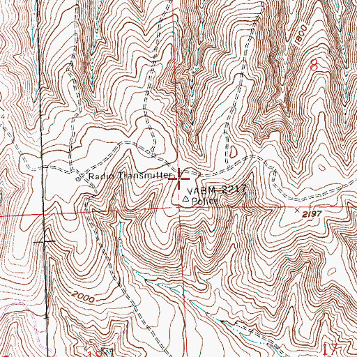 Topographic Map of Wenas Mammoth Mountain, WA
