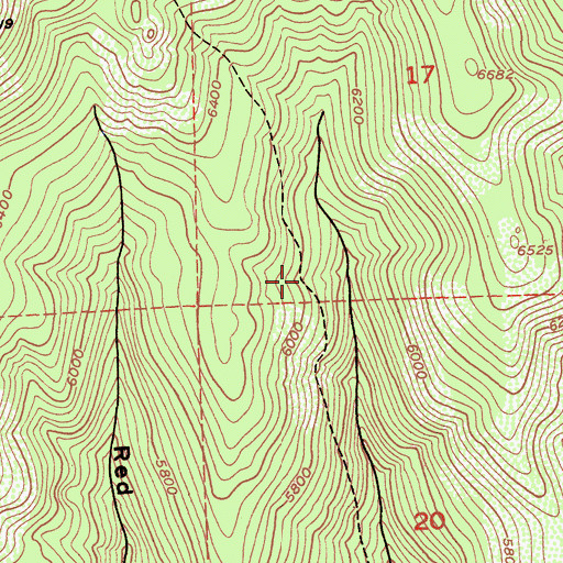 Topographic Map of Empire Creek Trail, CA