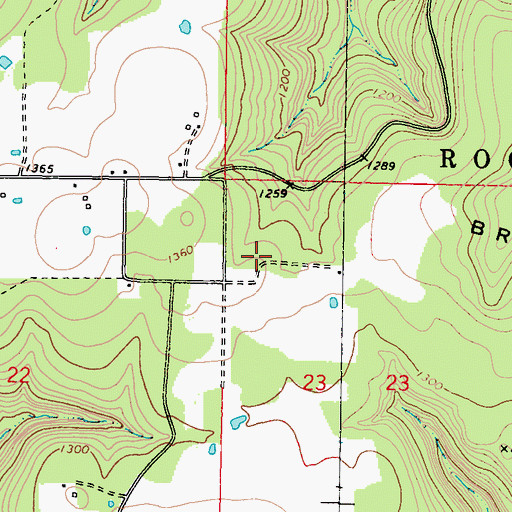 Topographic Map of Northview Cemetery, OK