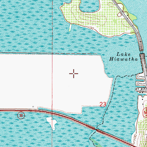 Topographic Map of Lake Memory, FL