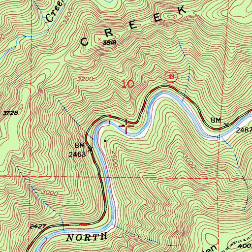 Topographic Map of Convict Flat Picnic Area, CA