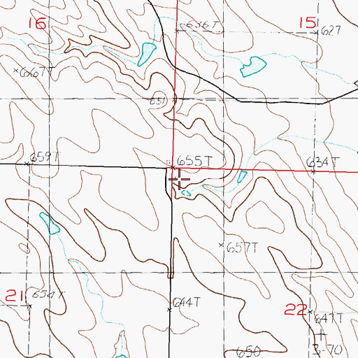 Topographic Map of Pheba (historical), SD