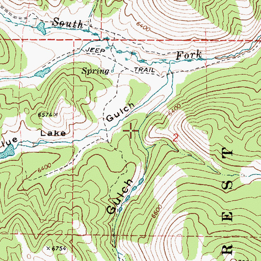 Topographic Map of Bear Camp Gulch, ID