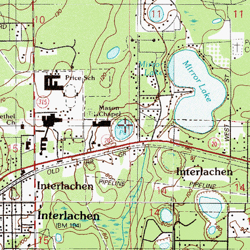 Topographic Map of Still Pond, FL