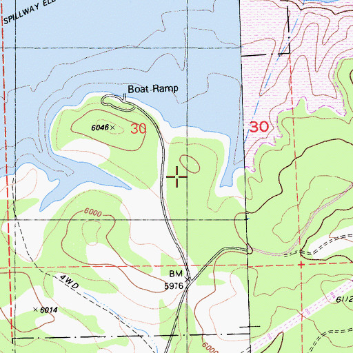 Topographic Map of Logger Campground, CA