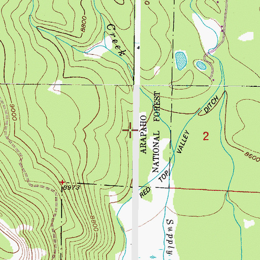 Topographic Map of Koerber Ditch, CO