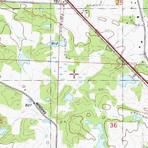 Topographic Map of Amboy Marsh Sanctuary, IL