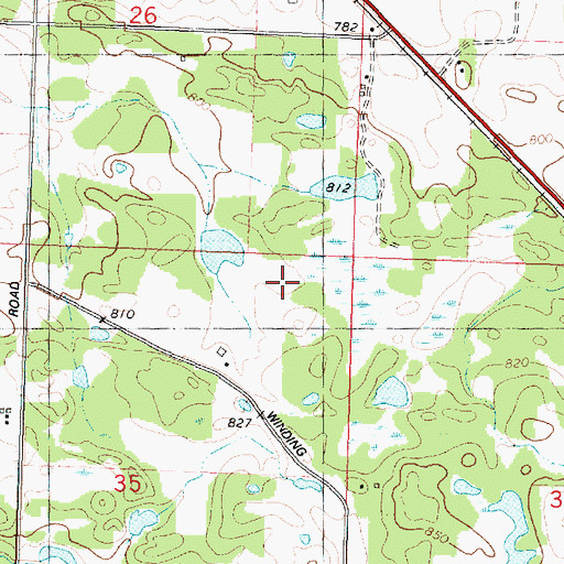 Topographic Map of Spears Meadow, IL
