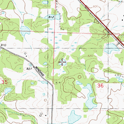 Topographic Map of Fifty Turtlehead Pond, IL