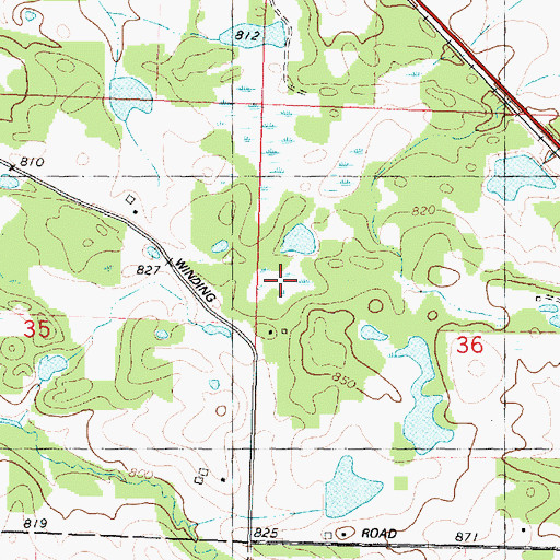 Topographic Map of Wet Pond, IL