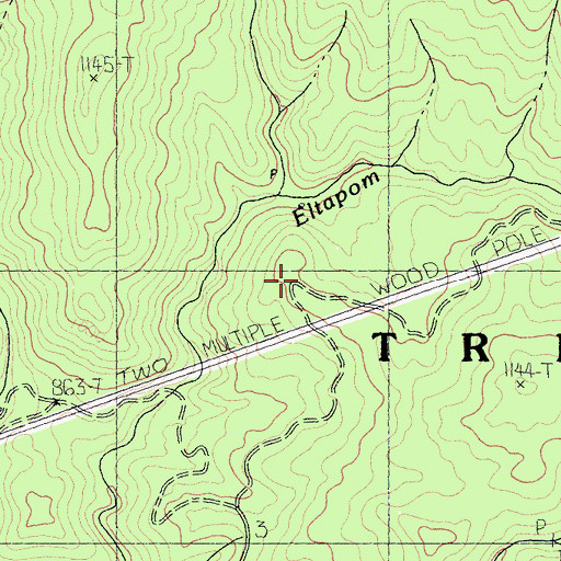 Topographic Map of Eltapom, CA