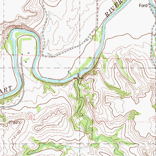 Topographic Map of Pump Coulee, ND