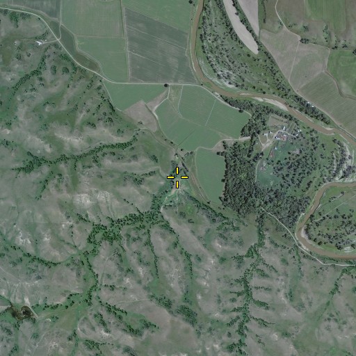 Aerial/Satellite Image of Pony Coulee, ND
