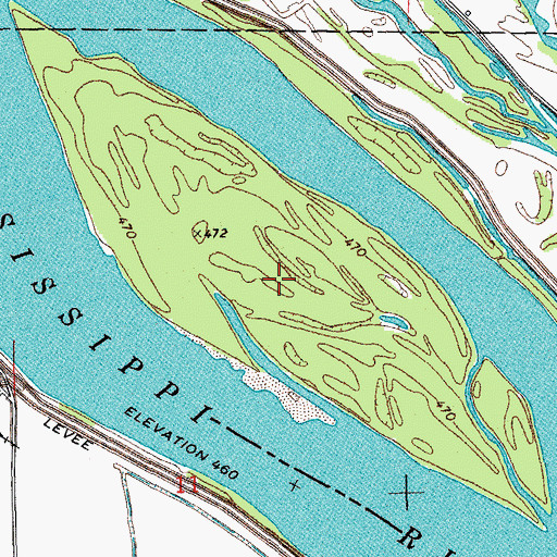 Topographic Map of Goose Island, IL