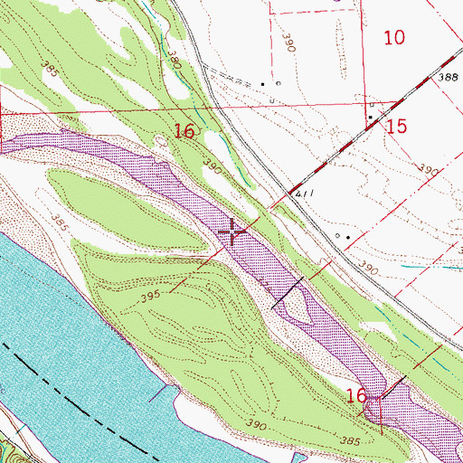Topographic Map of Osborne Chute, IL