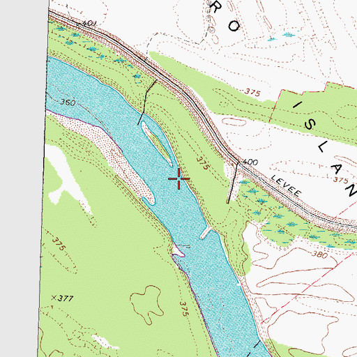 Topographic Map of Moro Chute, IL