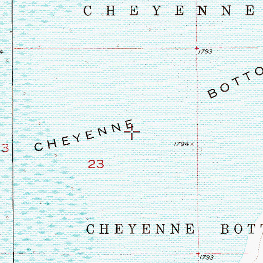 Topographic Map of Pool 4A, KS