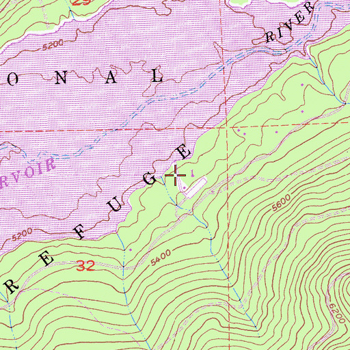 Topographic Map of French Meadows Boat Ramp and Picnic Area, CA
