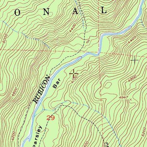 Topographic Map of Gerle Mineral Spring, CA