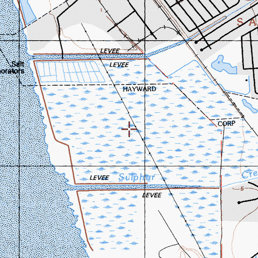 Topographic Map of Ora Loma Marsh, CA