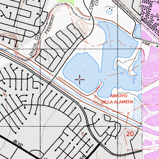Topographic Map of Rainbow Lake, CA