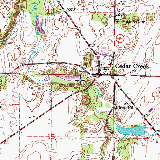 Topographic Map of Lent Lake, WI