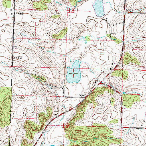 Topographic Map of Carl Buechner Pond, WI