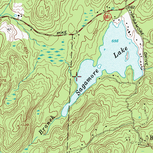 Topographic Map of Split Rock Cascade, NY
