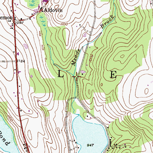 Topographic Map of Garrison Creek, PA